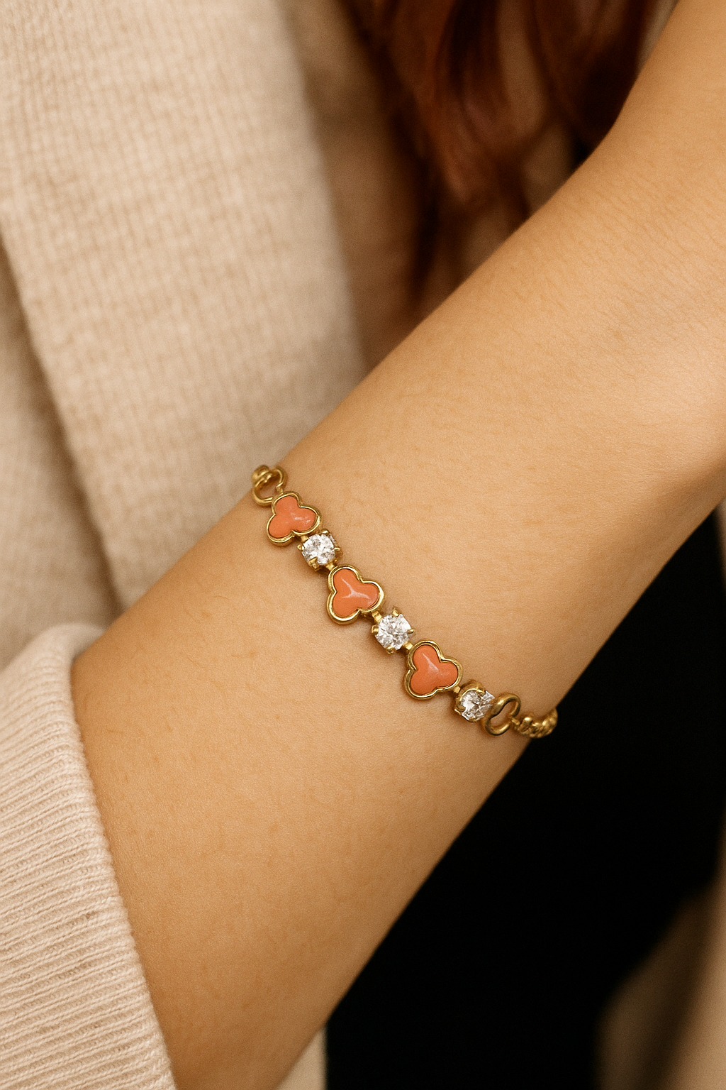 Bracelet « Camélia «