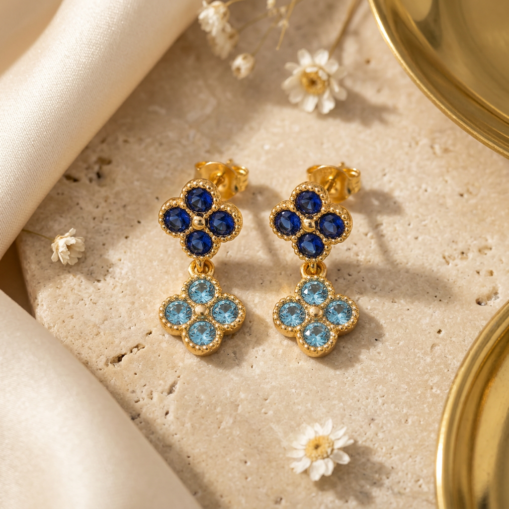 Boucles d’oreilles « Princesse Elsa »