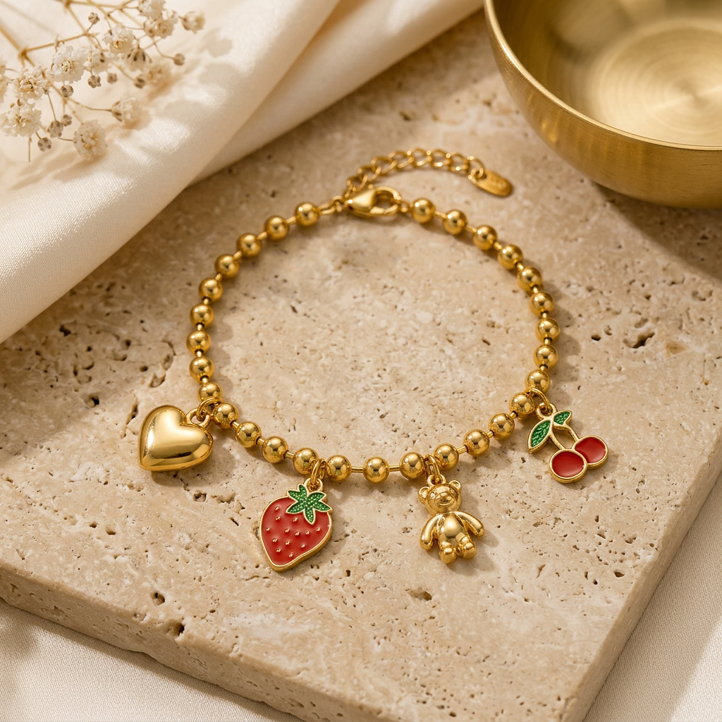 Bracelet Breloque Lana sur fond beige