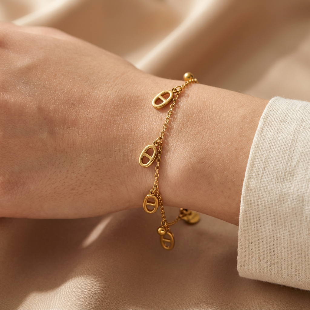 Bracelet Melina porté au poignet