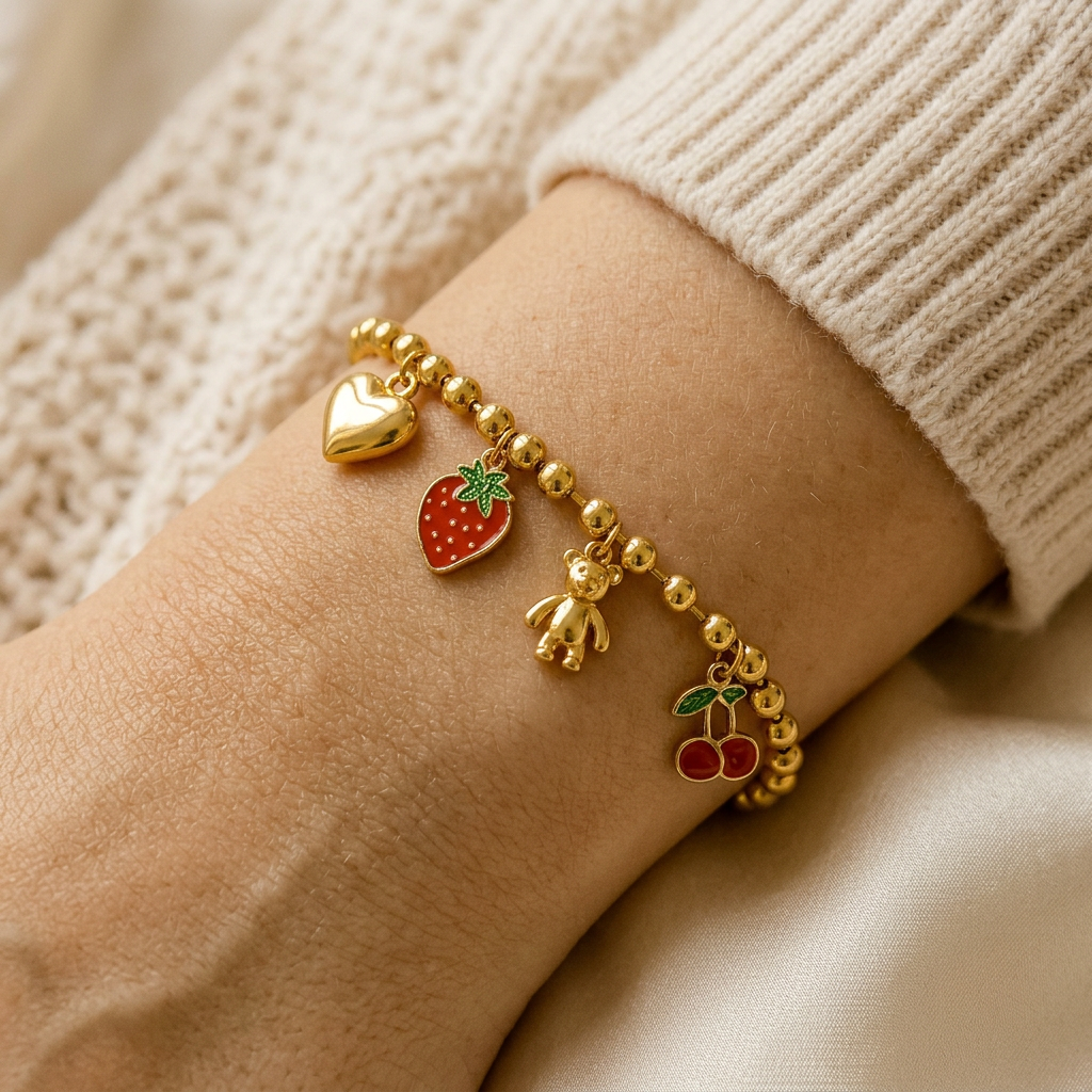 Bracelet Breloque Lana porté au poignet